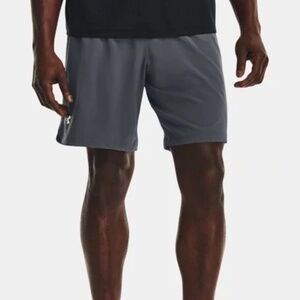 Men's UA Speedpocket 9'' Shorts Under Armour Gray Color Size M New With Tags